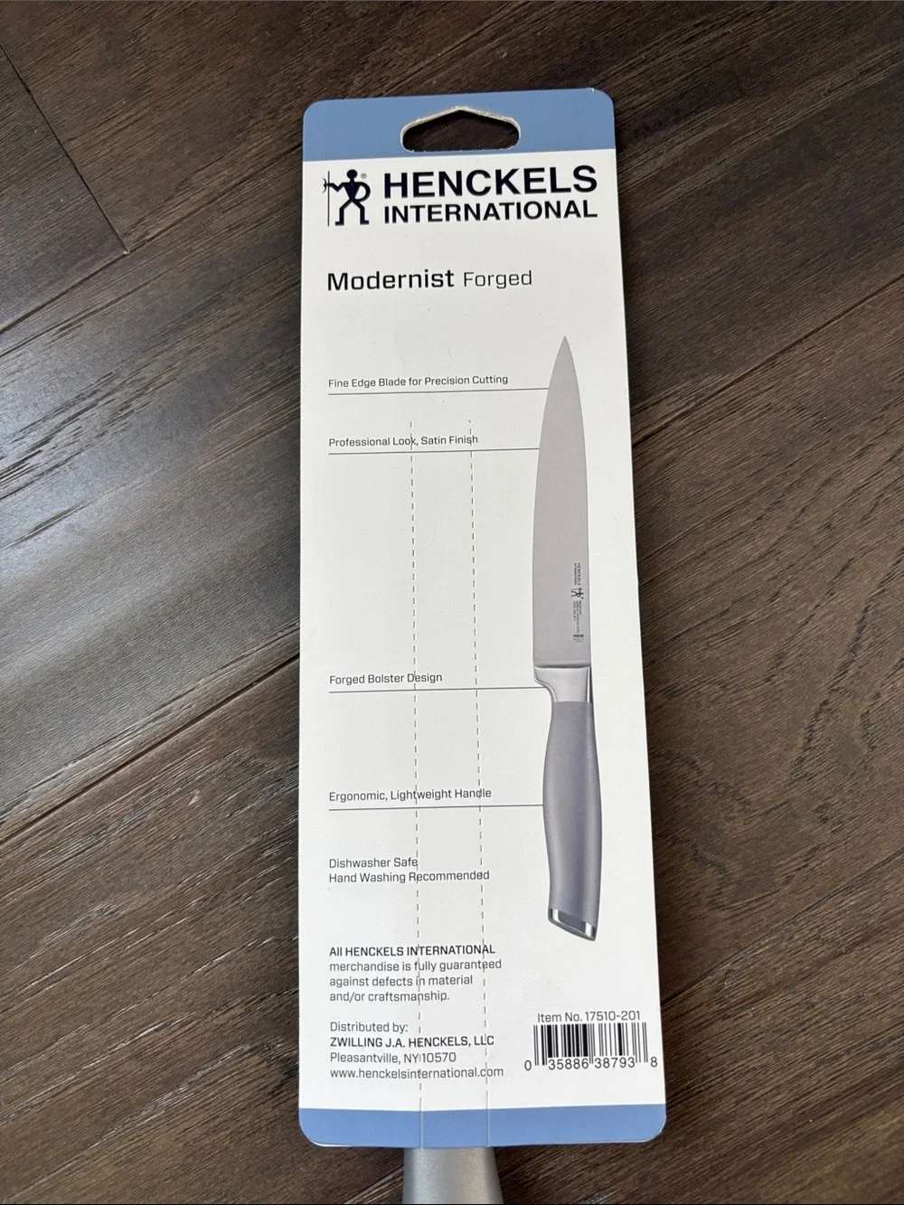 Heckels International Modernist Forged 8” carving knife, satin finish fine edge